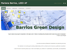 Tablet Screenshot of barriosgreendesign.com